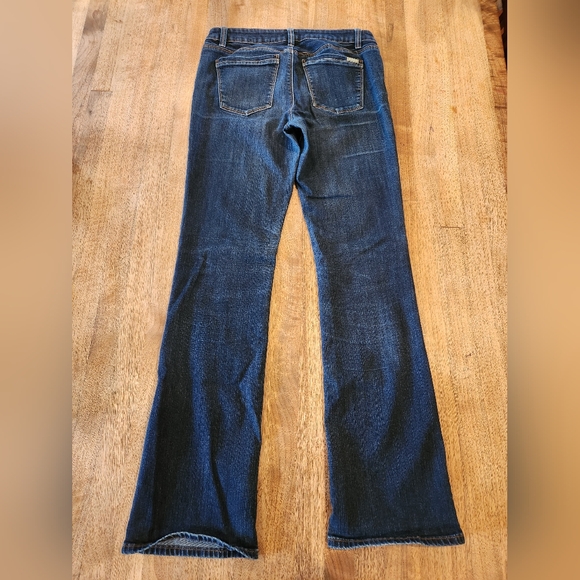 Women’s White House Black Market Size 6 Reg Dark Wash Boot Cut Denim Jeans - Picture 2 of 6